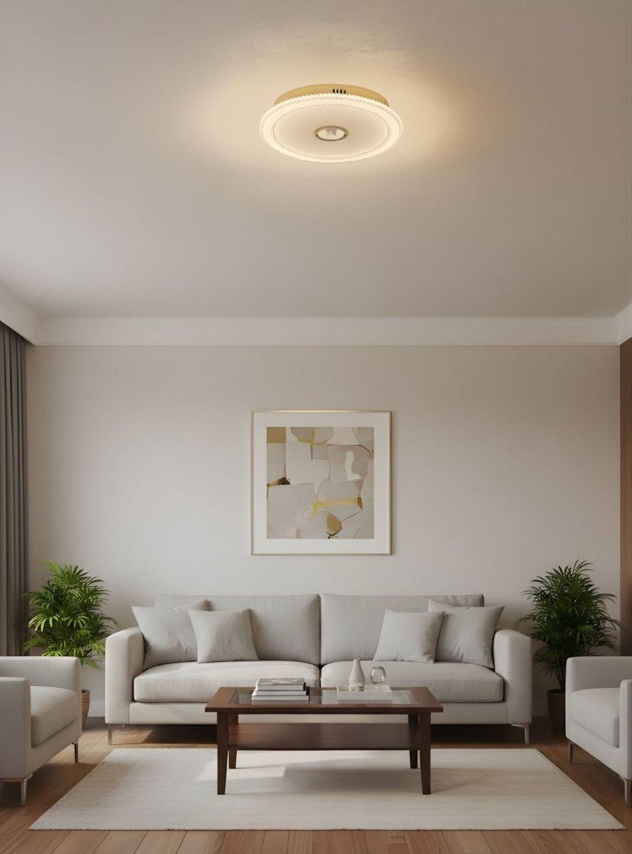 Lámpara Techo Decorativa Elegante Plafón Forma Circular Jhn-7
