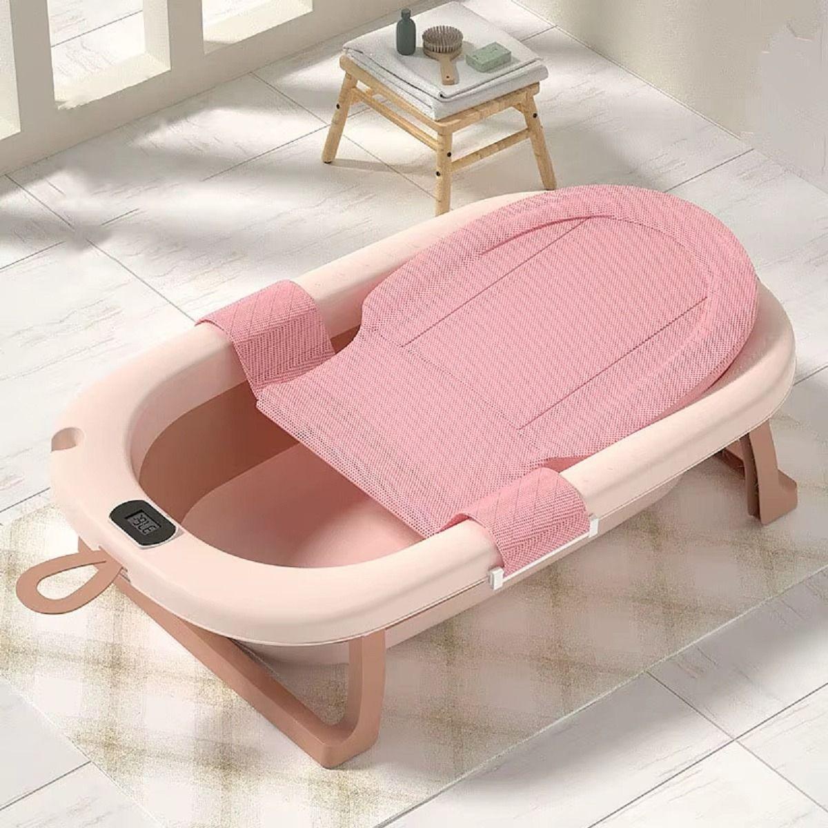 Tina Bañera Plegable Termometro Compacta Bebes Lau-5