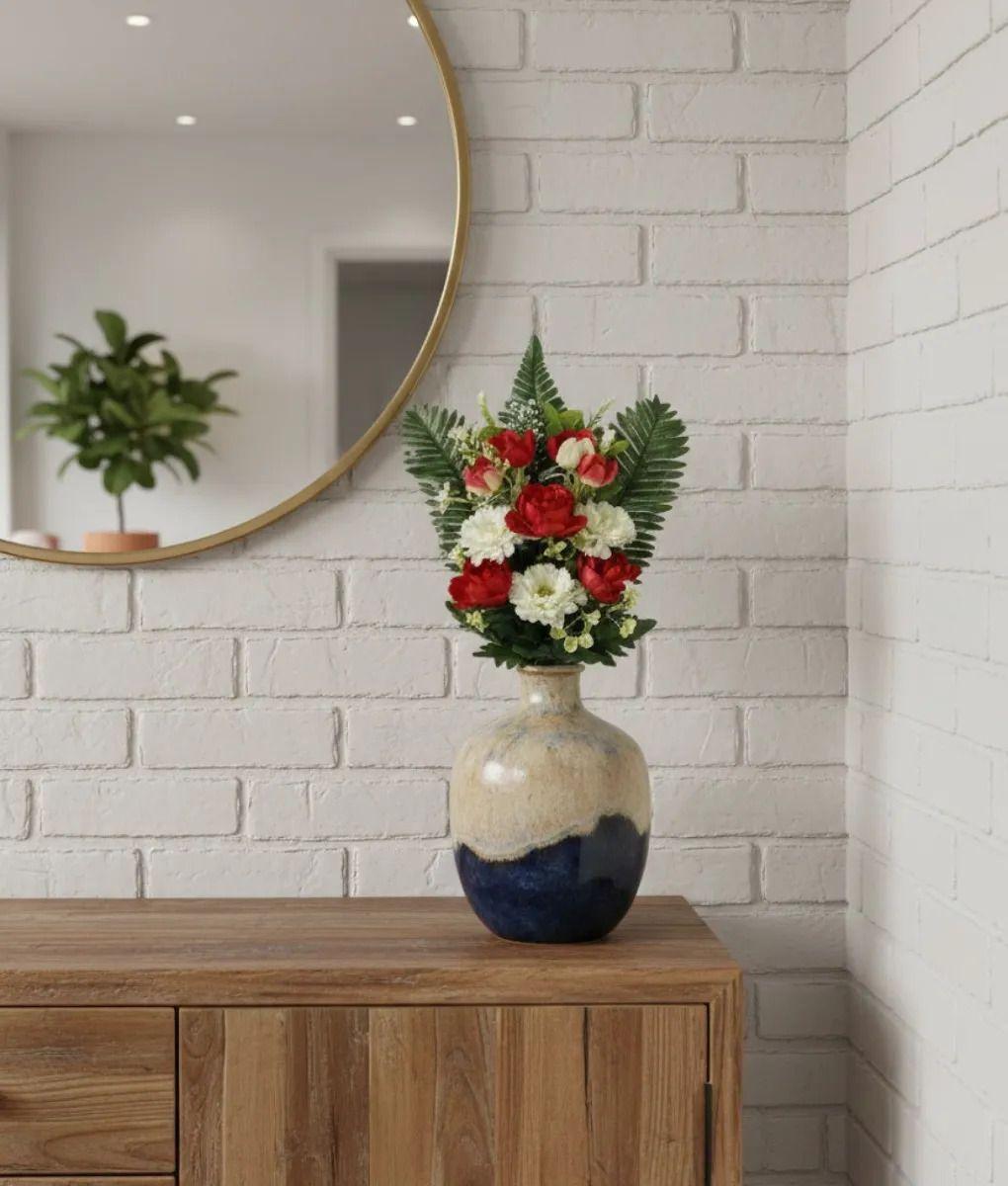 Set 2 Ramo Floral Artificial Elegancia Hogar Decorativo Jhn-9