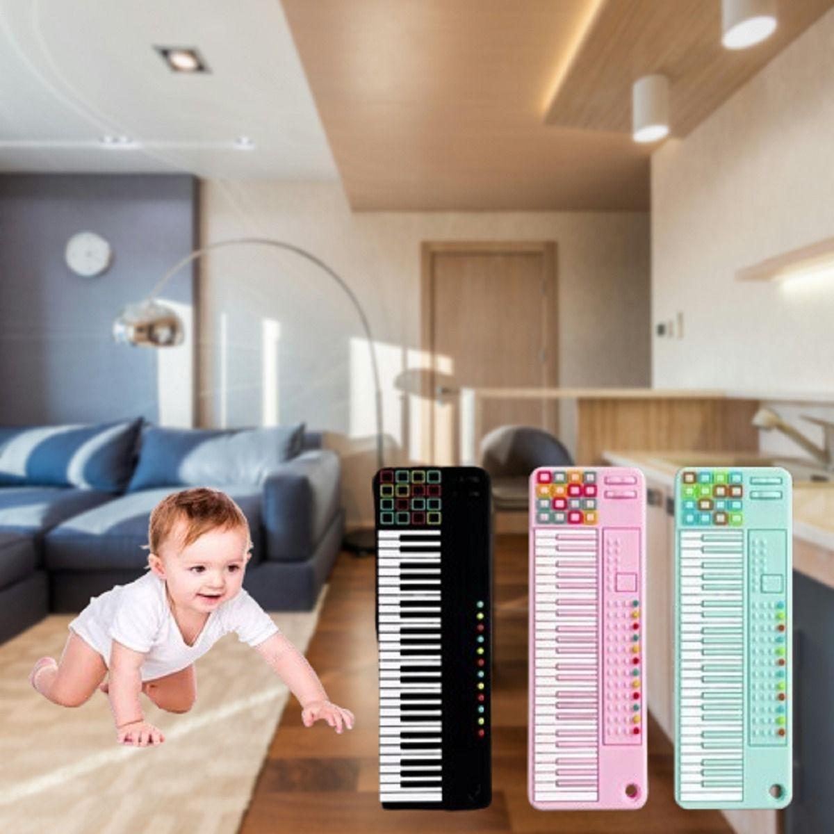 Set 4 Mordedor Forma Teclado Piano Encias Bebes Lau-9