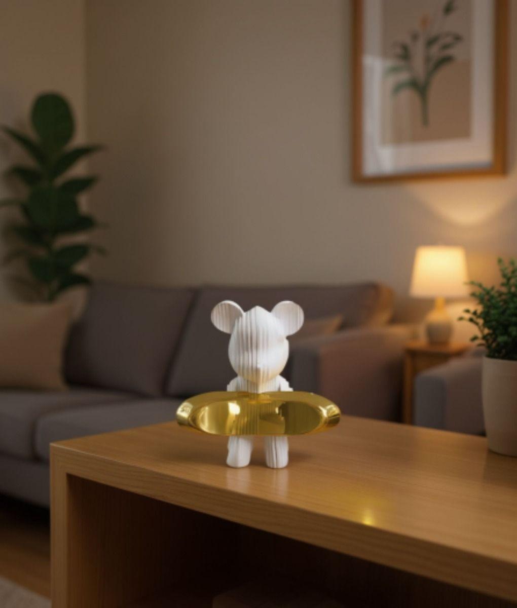 Figura Decorativa Oso Moderna Elegante Adorno Hogar Jhn-5