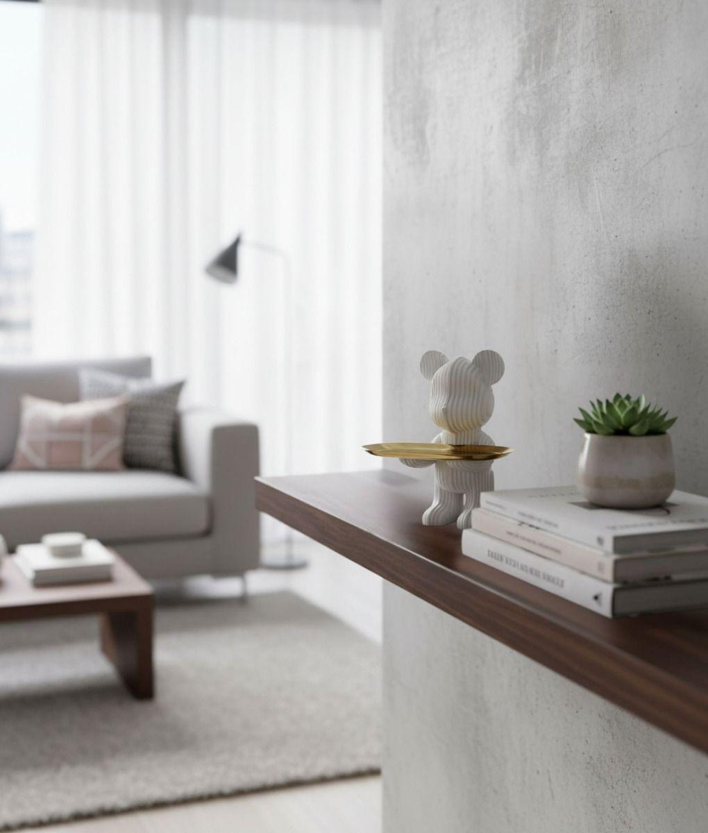 Figura Decorativa Oso Moderna Elegante Adorno Hogar Jhn-9