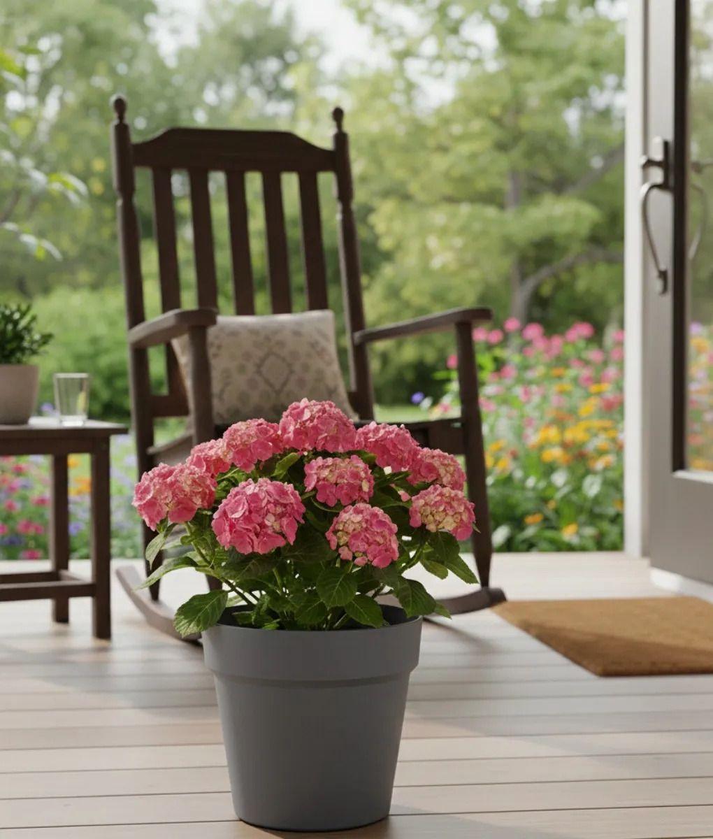 Set 2 Macetero Decorativo Diseño Cilíndrico Moderno Jhn-7