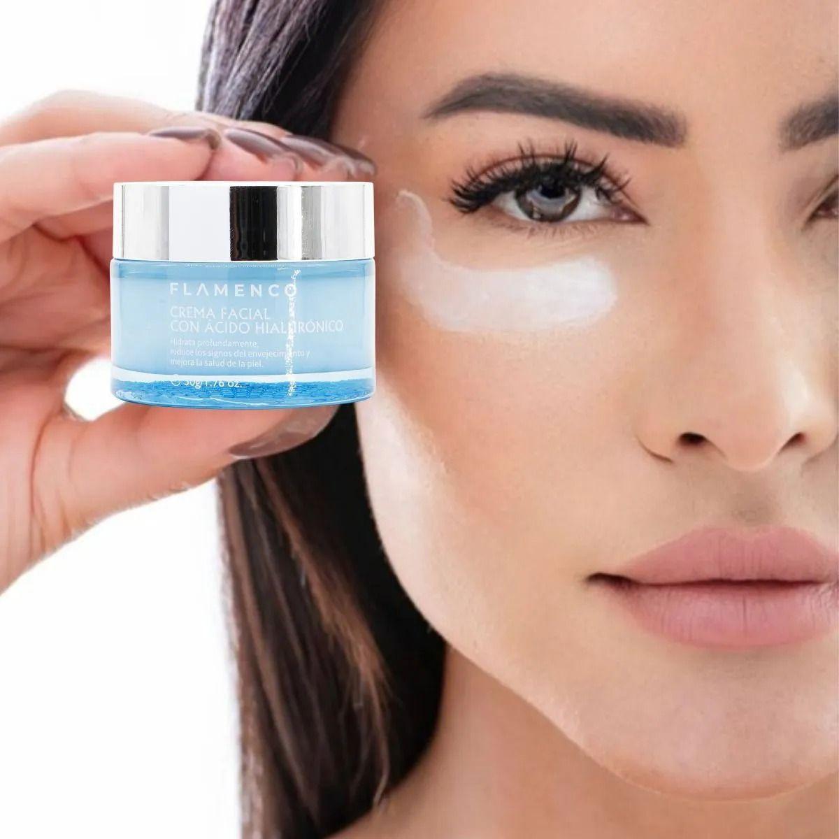 CREMA FACIAL HIDRATANTE CON ACIDO HIALURONICO BELLEZA LAU-9