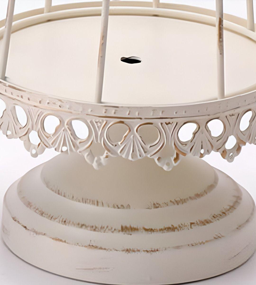 Portavelas Jaula Pájaros Multifunción Decorativo 38cm Jhn-9