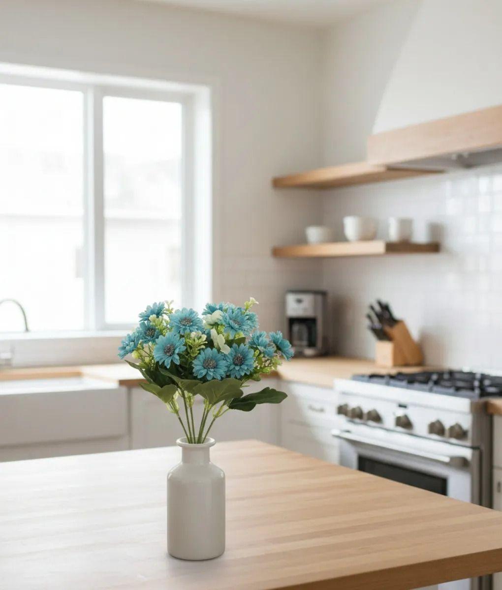 Set 4 Adorno Floral Artificial Decoración Ramo Elegante Jhn-9