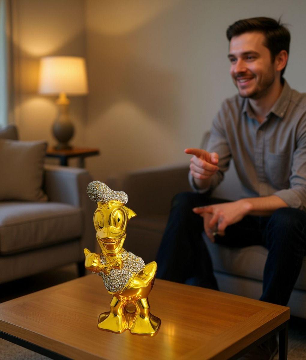 Figura Decorativa Pato Donald Estatua Adorno Hogar Mesa Jhn-4