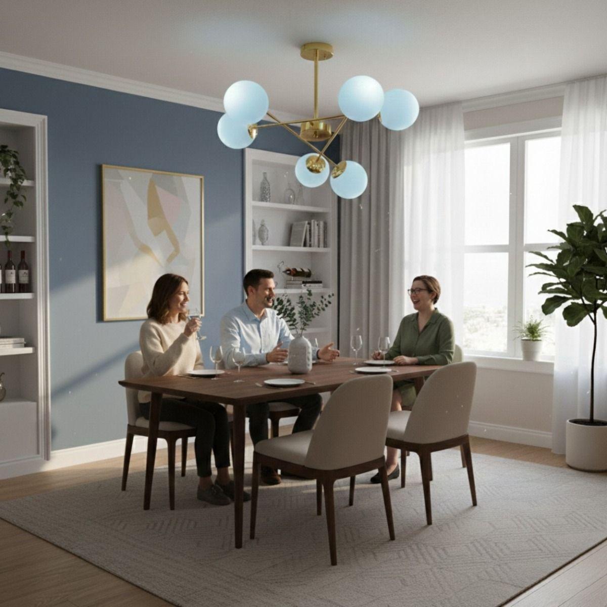 Lámpara Techo Colgante Inspiración Vanguardista Radial Jhn-5