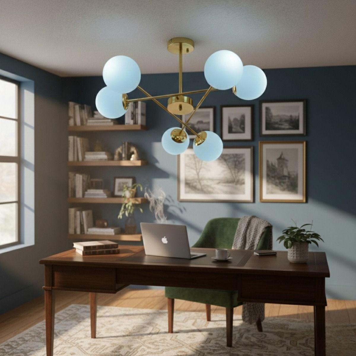 Lámpara Techo Colgante Inspiración Vanguardista Radial Jhn-6