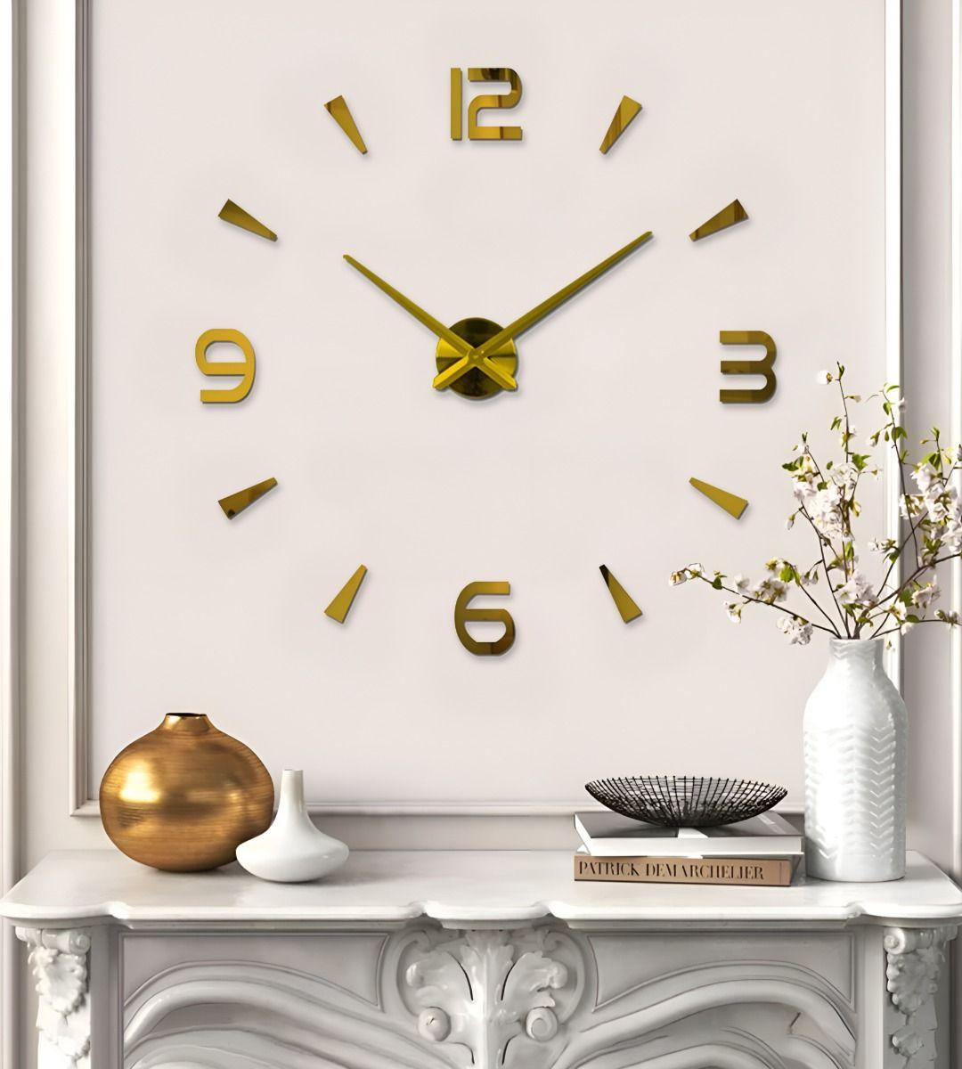 Reloj Pared Moderno 3D Acrílico Decoración Hogar Grande Jhn-6