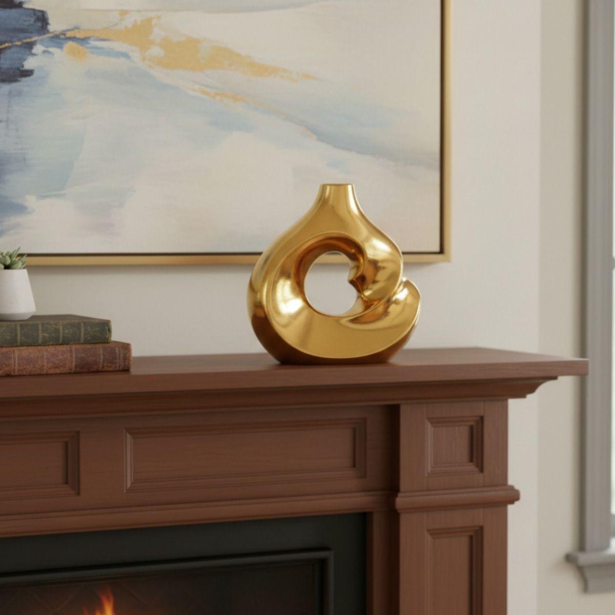 Florero Decorativo Jarrón Diseño Vanguardista Adorno Jhn-5