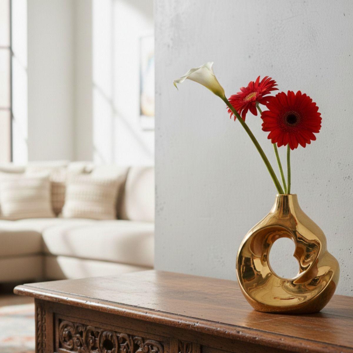 Florero Decorativo Jarrón Diseño Vanguardista Adorno Jhn-9