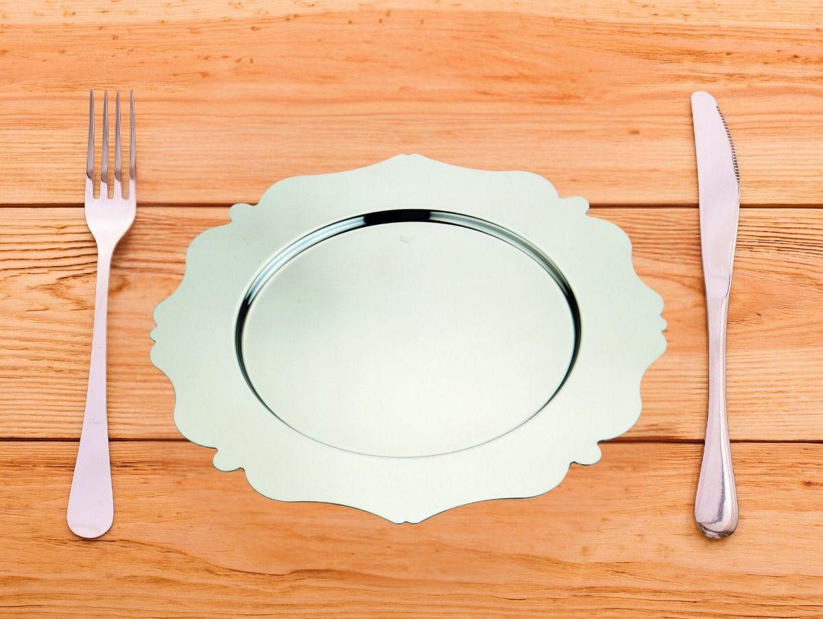 Set de 3 Plato Base Decorativo 33cm Eventos Mesa Jhn-4