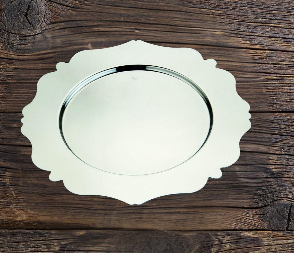 Set de 3 Plato Base Decorativo 33cm Eventos Mesa Jhn-5