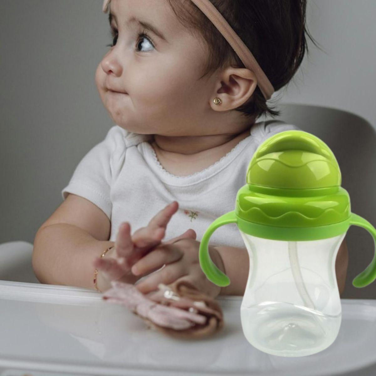 SET 3 VASOS CON SOBERTE ANTIDERRAMES PARA BEBES LAU-2