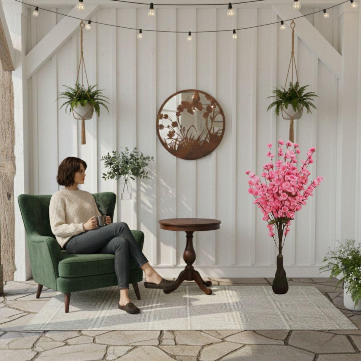 Planta Artificial Decorativa Elegancia Floral Ornamental Jhn-3