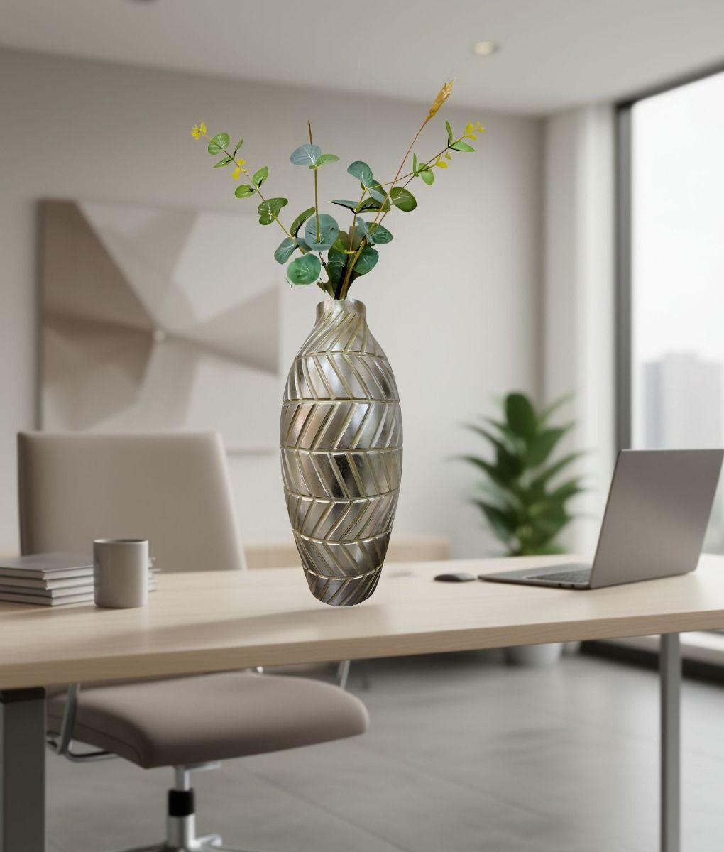 Florero Jarrón Decorativo Diseño Geométrico Intrincado Jhn-7