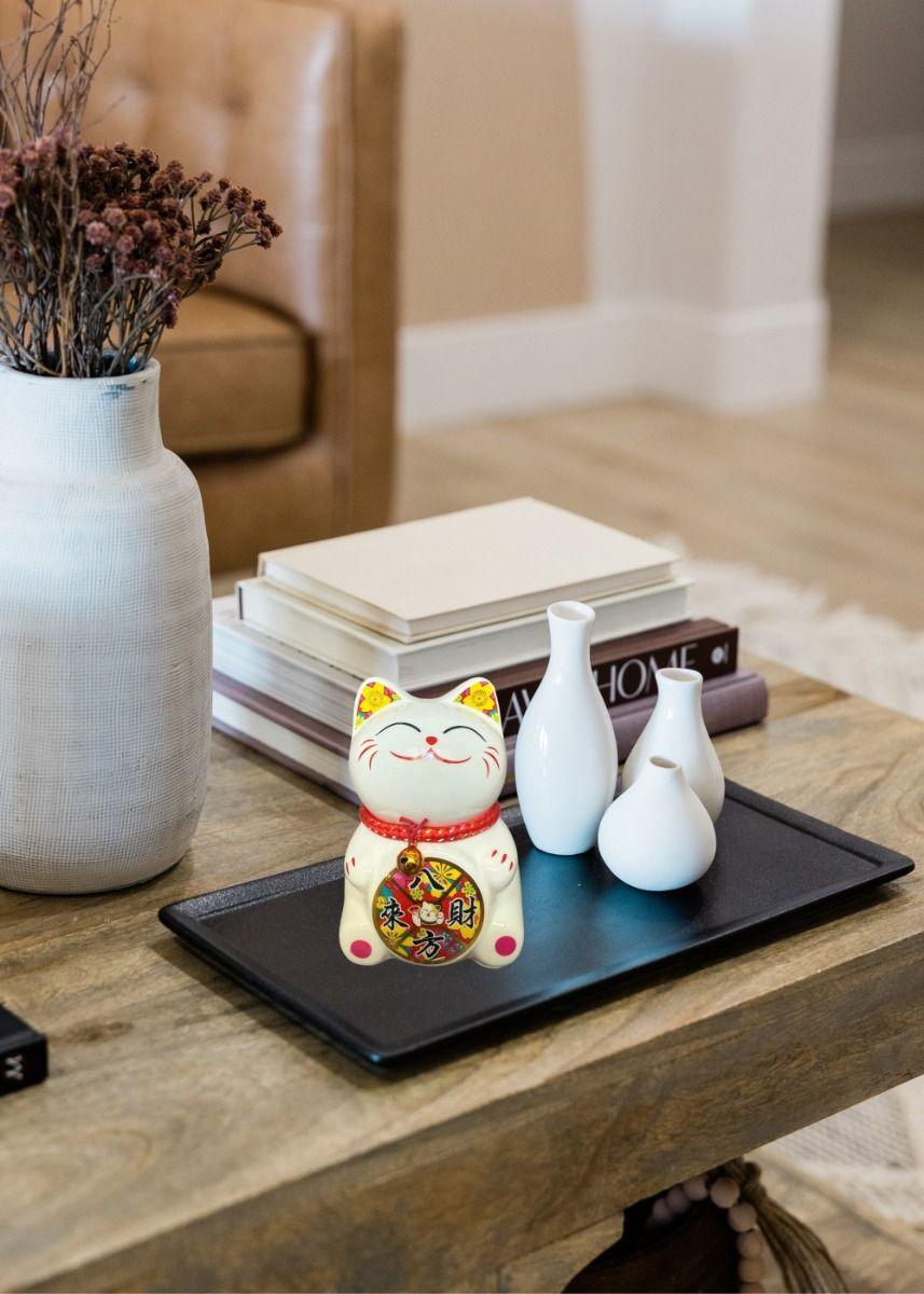 Set 2 Alcancía Gato Suerte Adorno Decoración Hogar Jhn-9
