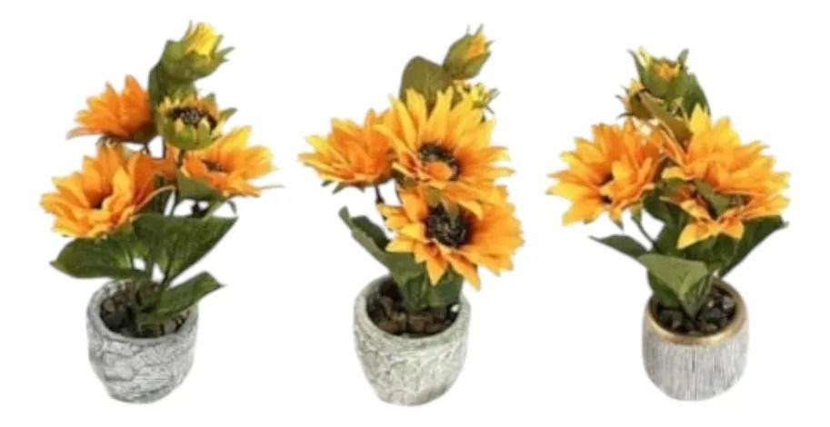 Planta Artificial Decorativa Diseño Girasol Adorno Jhn-9