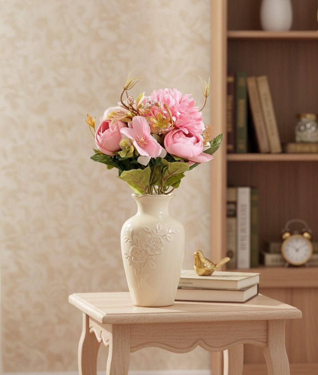 Set 3 Ramo Flores Artificiales Belleza Adorno Frescura Jhn-8