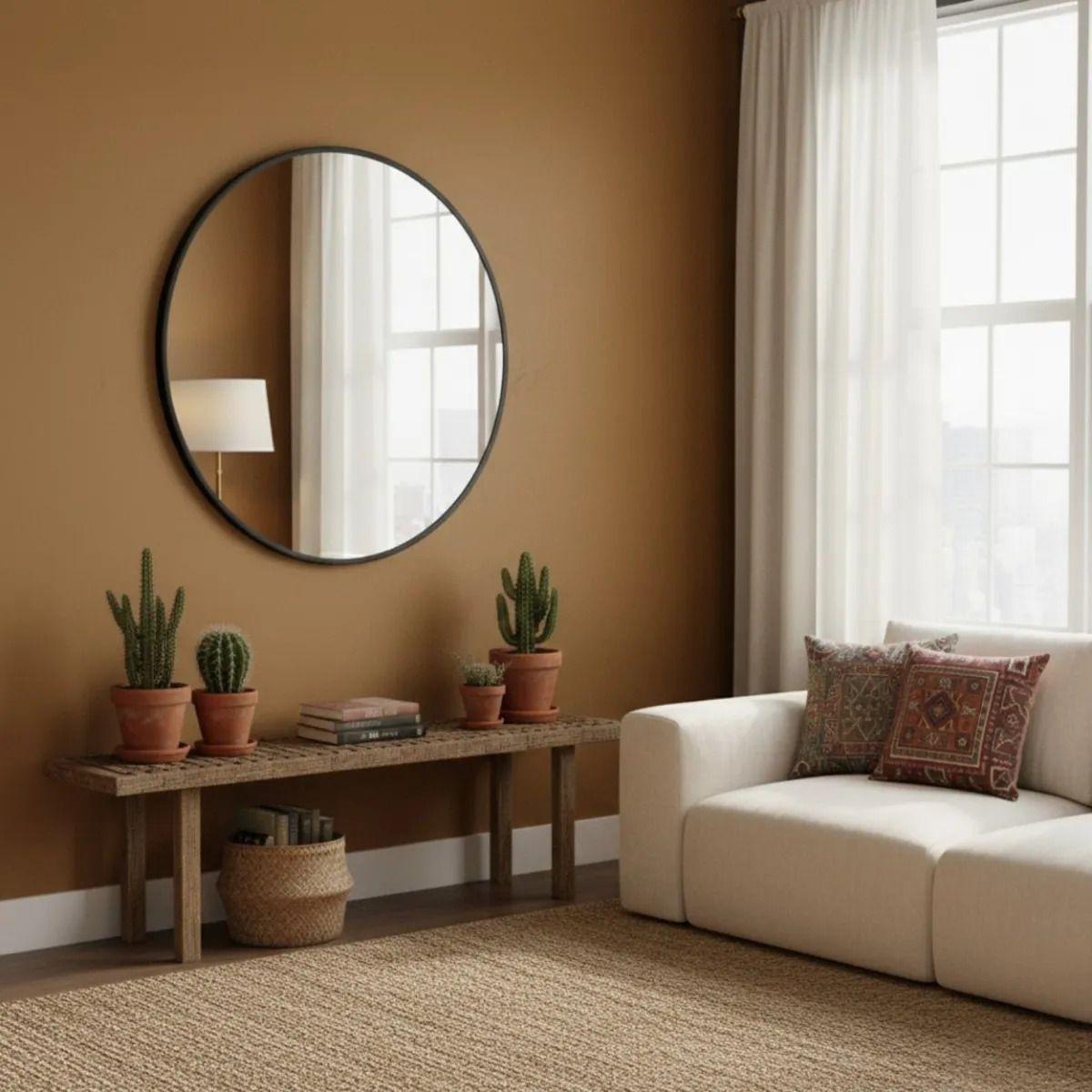 Espejo Pared Decorativo Redondo Diseño Minimalista Jhn-6