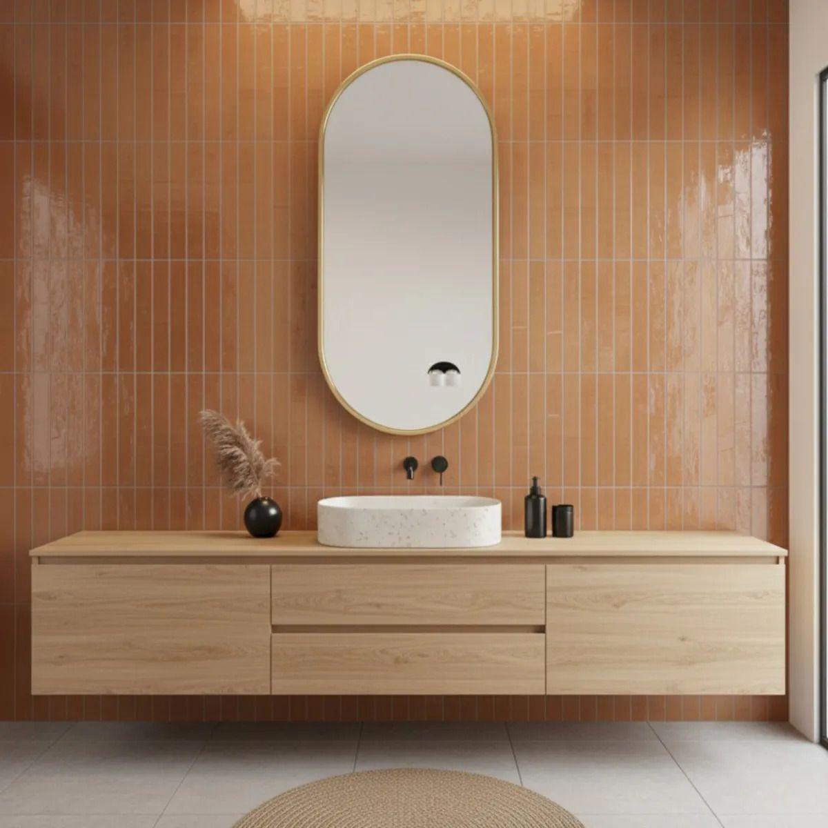 Espejo Decorativo Pared Ovalado Estilo Minimalista Hogar Jhn-9