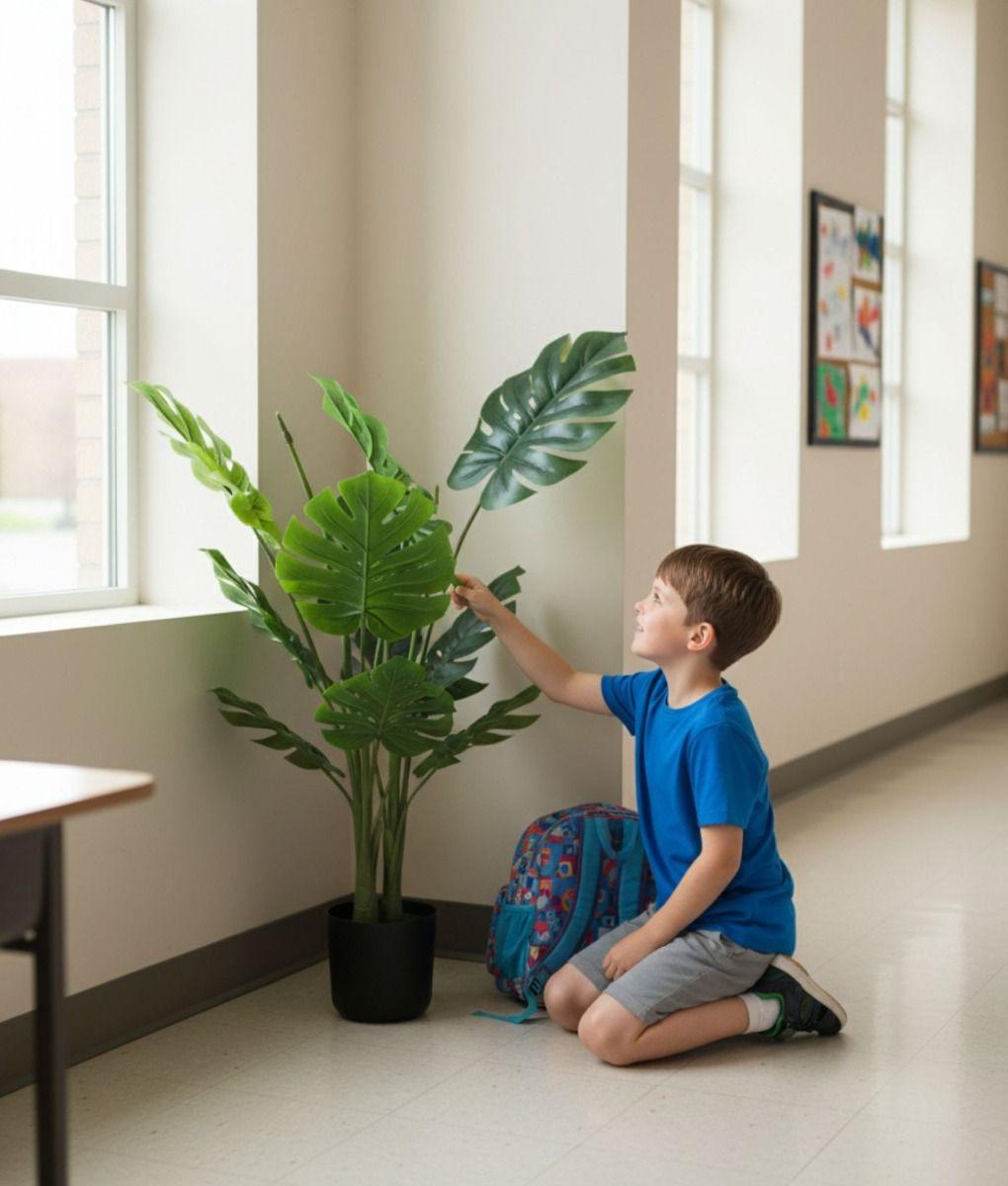 Planta Artificial Decorativa Diseño Tropical Elegante Jhn-3