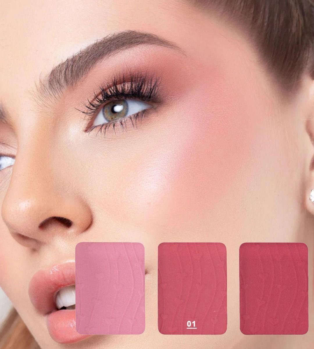 Set 3 Rubor Polvo 3 Colores Fresco Radiante Duradero Jhn-5