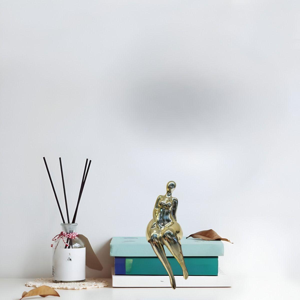 Set 2 Escultura Mujer Decoración Moderna Centro Mesa Jhn-5