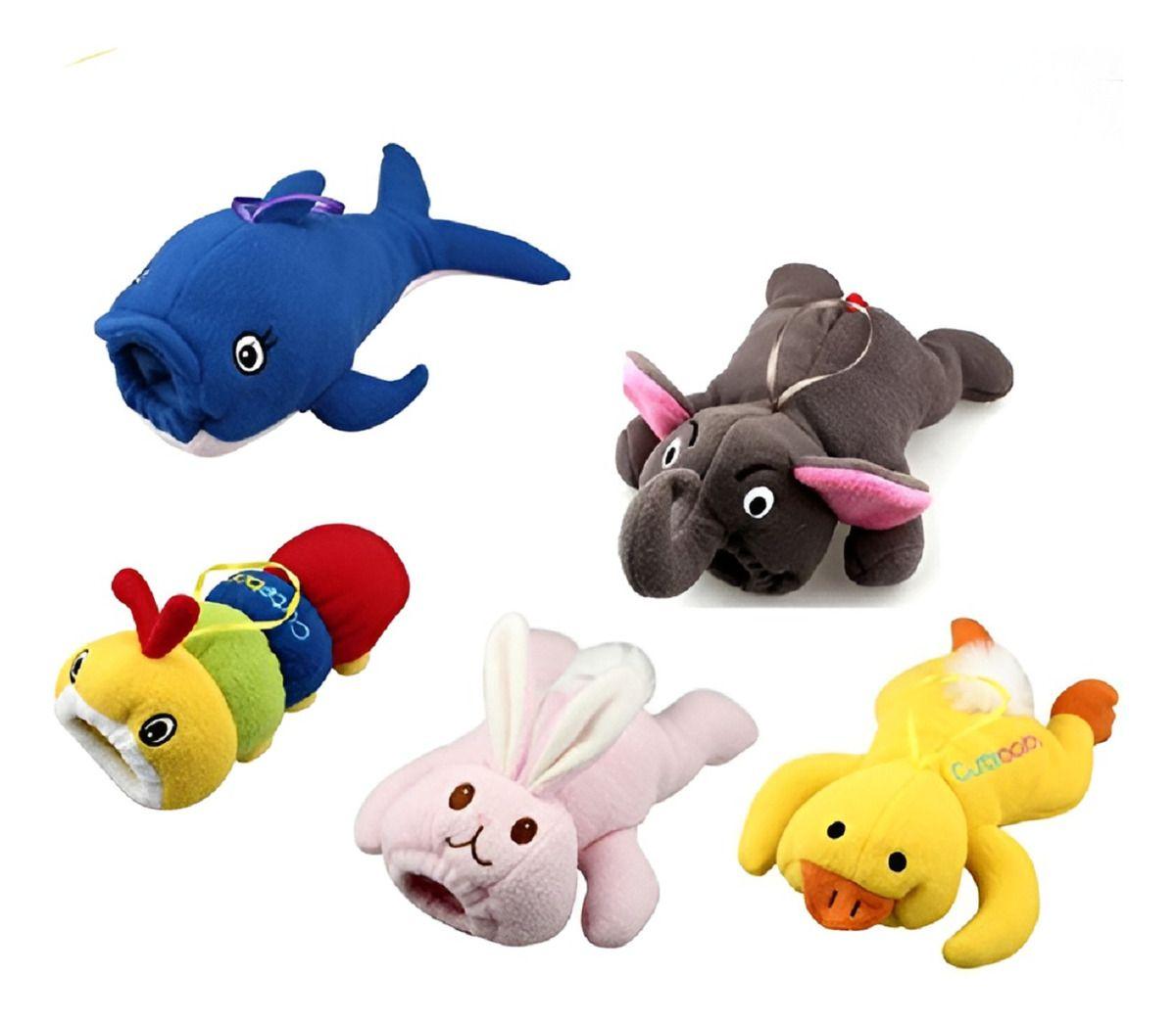 Set 4 Porta Mamadera Cubre Peluche Felpa Biberon Bebes Lau-0