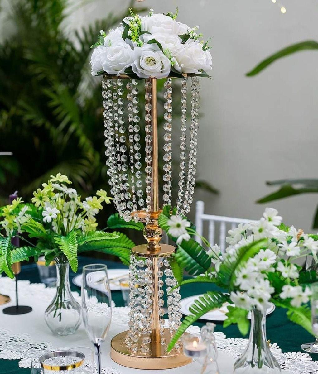 Florero Alto Decorativo Soporte Flores Centro Mesa 62cm Jhn-5