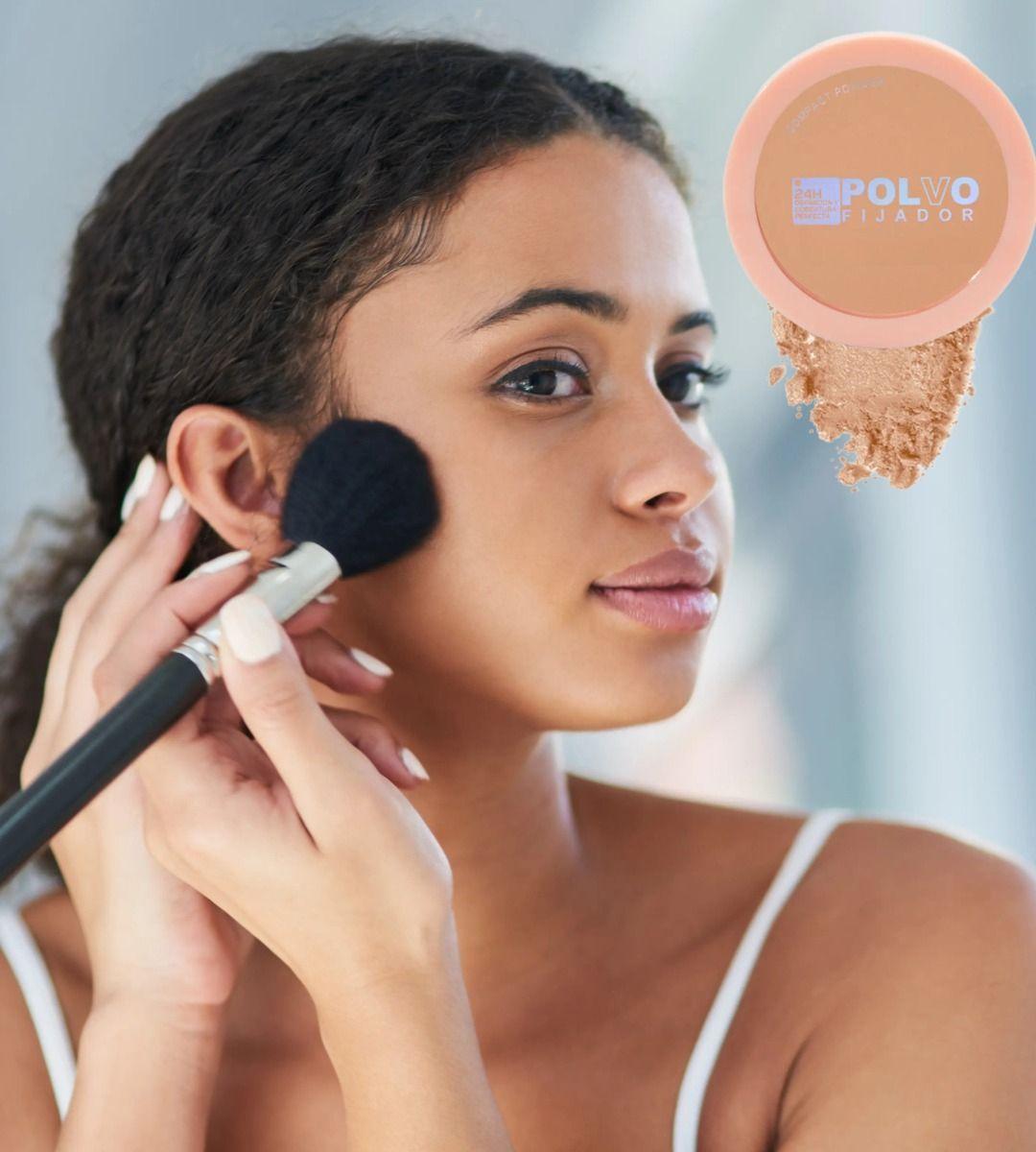 Set 3 Polvo Fijador Compacto Suavizar Líneas Expresión Jhn-4