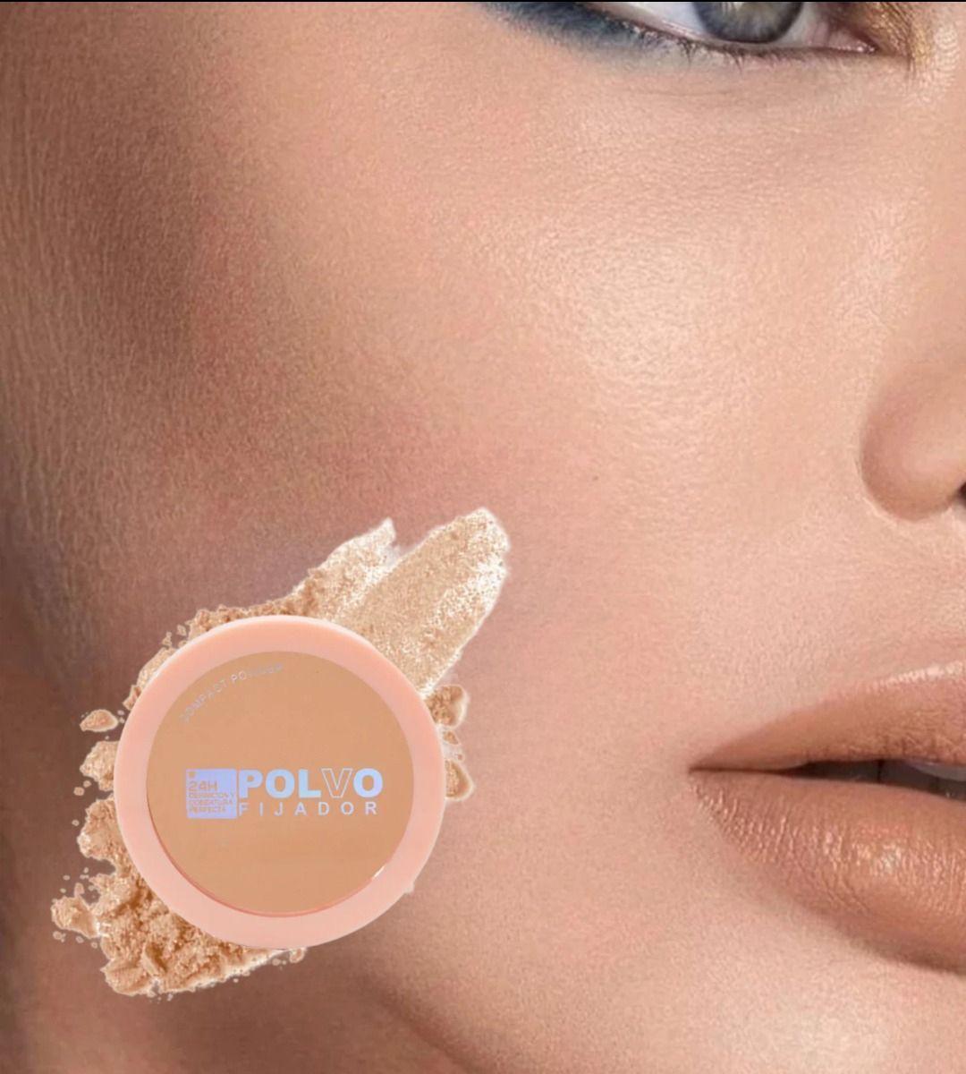 Set 3 Polvo Fijador Compacto Suavizar Líneas Expresión Jhn-5