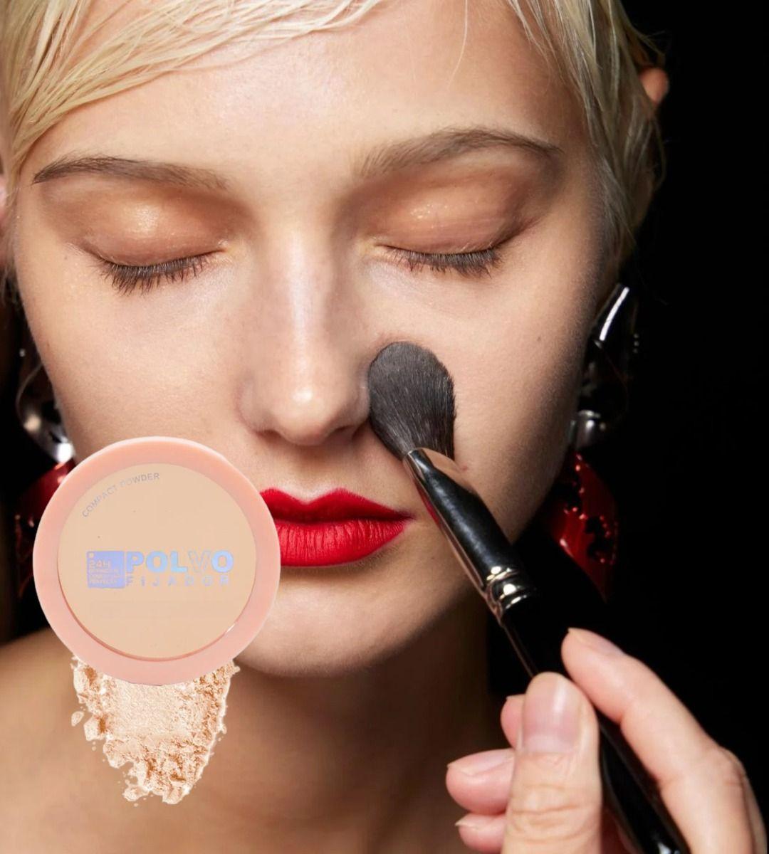 Set 3 Polvo Fijador Compacto Suavizar Líneas Expresión Jhn-6