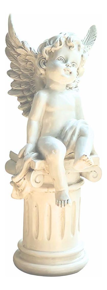 Estatua Jardín Hogar Pilar Romano Querubín Angel Jhn-2