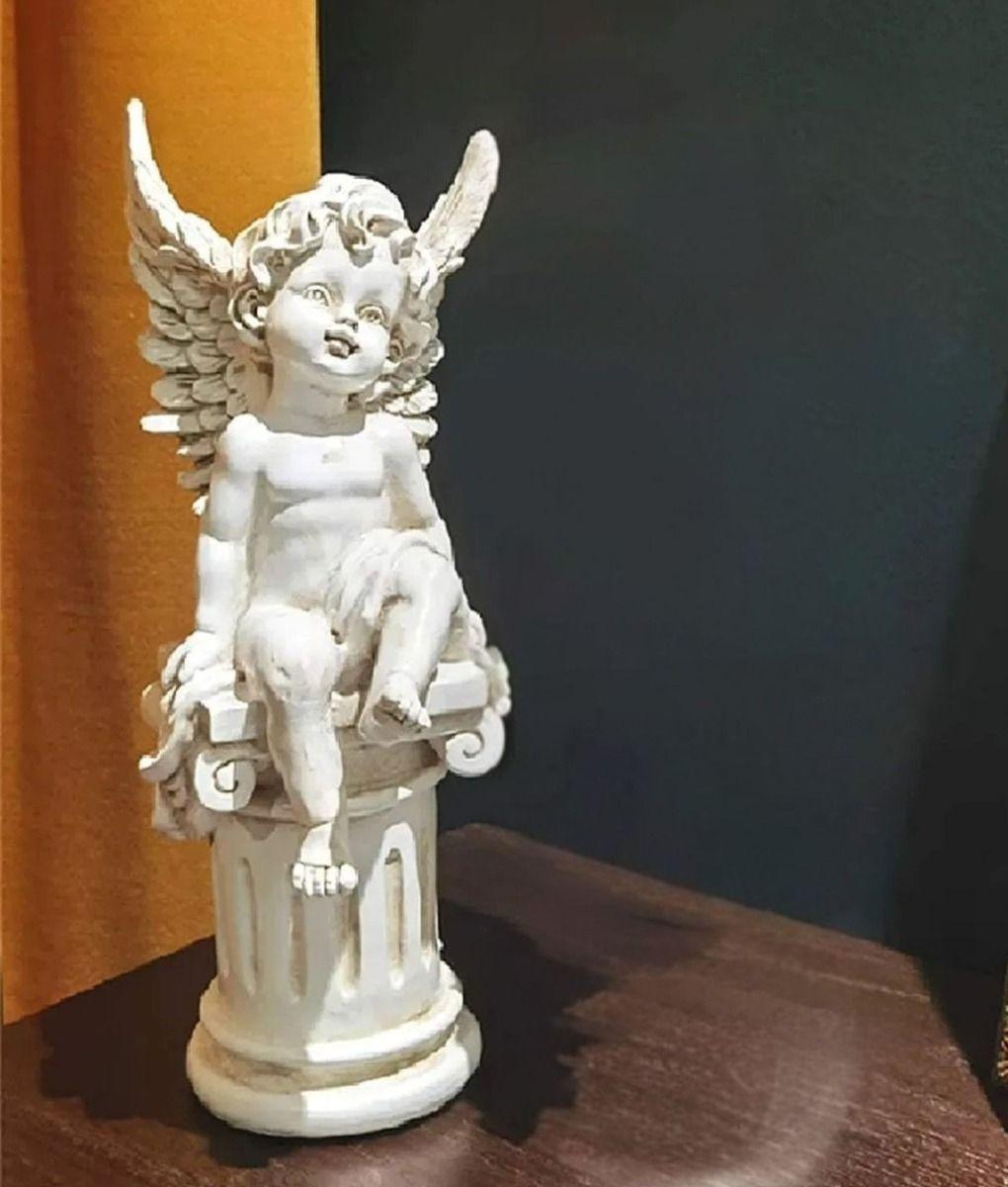 Estatua Jardín Hogar Pilar Romano Querubín Angel Jhn-7