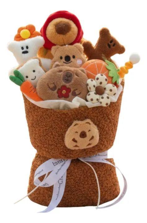 Bouquet Peluches Decorativos Suaves Lazo Satinado ALJ-1