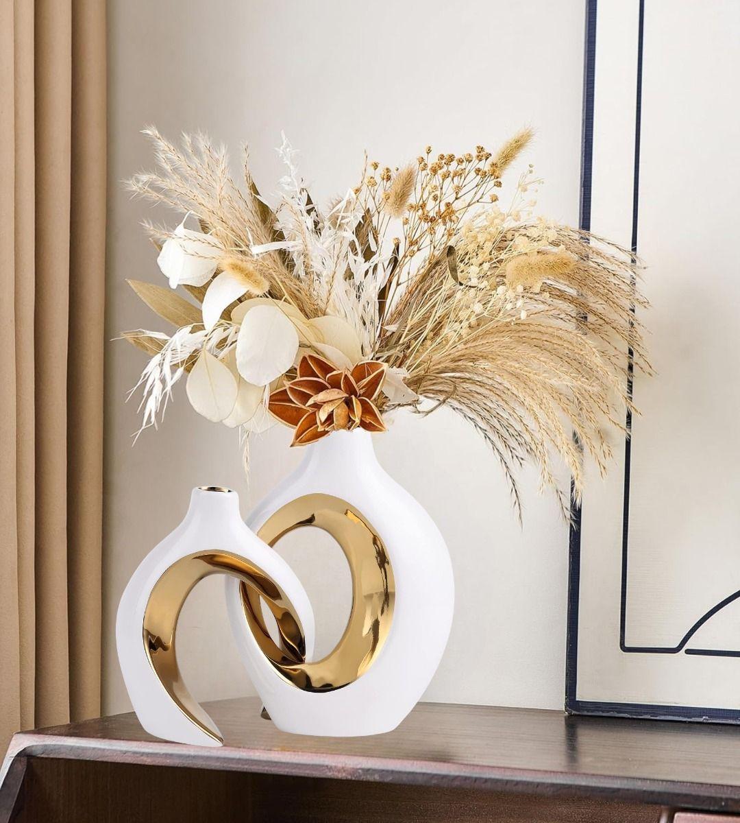 Florero Jarrón Hueco Decoración Bohemia Moderna Hogar Jhn-7