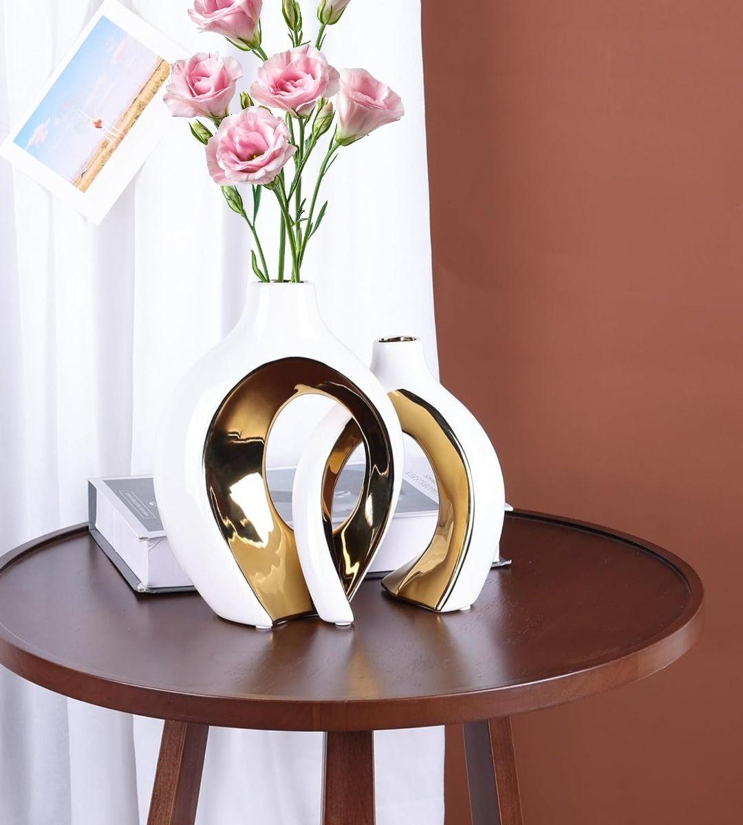 Florero Jarrón Hueco Decoración Bohemia Moderna Hogar Jhn-8