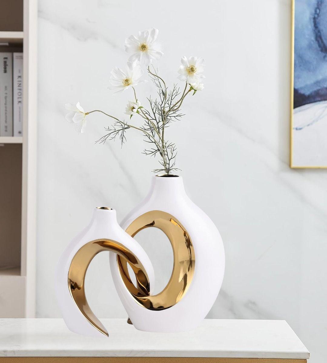 Florero Jarrón Hueco Decoración Bohemia Moderna Hogar Jhn-9