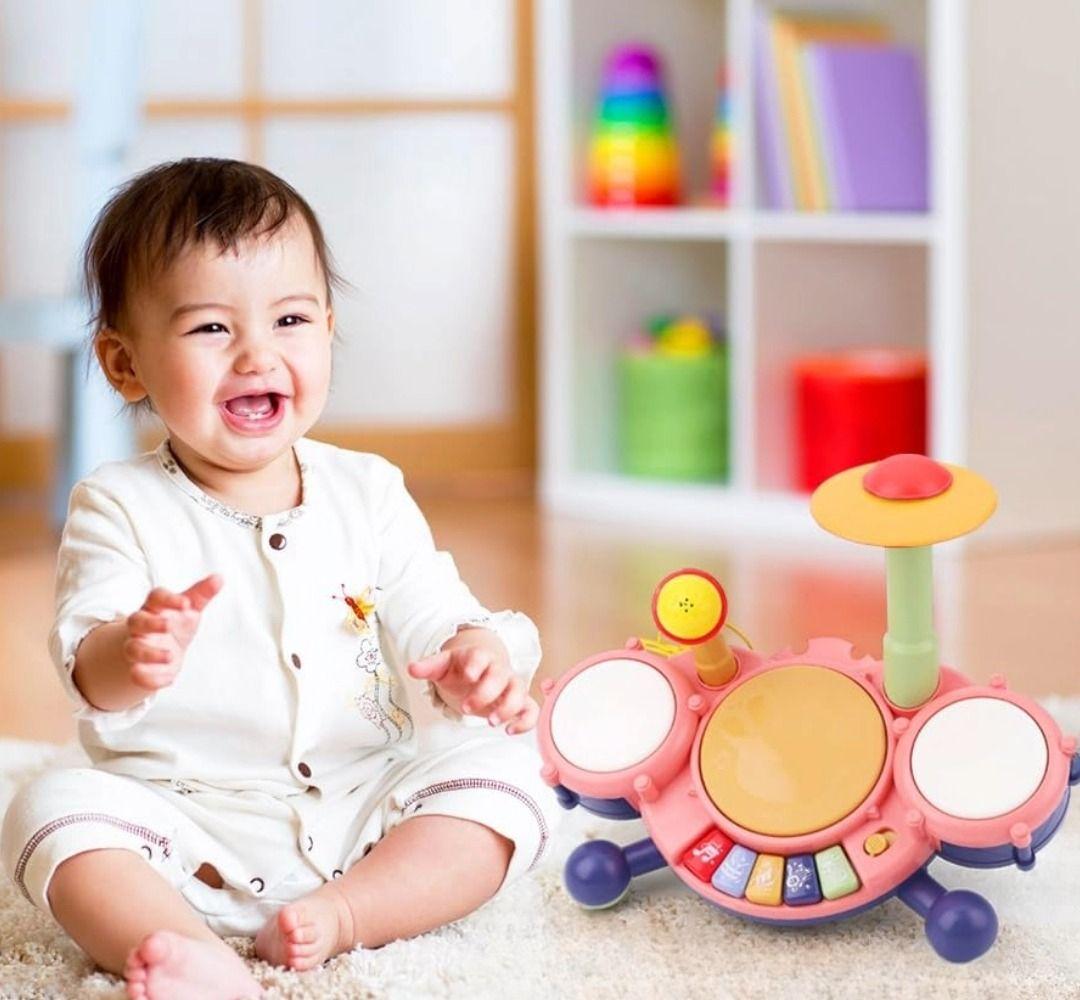 Juguete Juego Forma Cangrejo Bateria Musical Bebes Lau-3