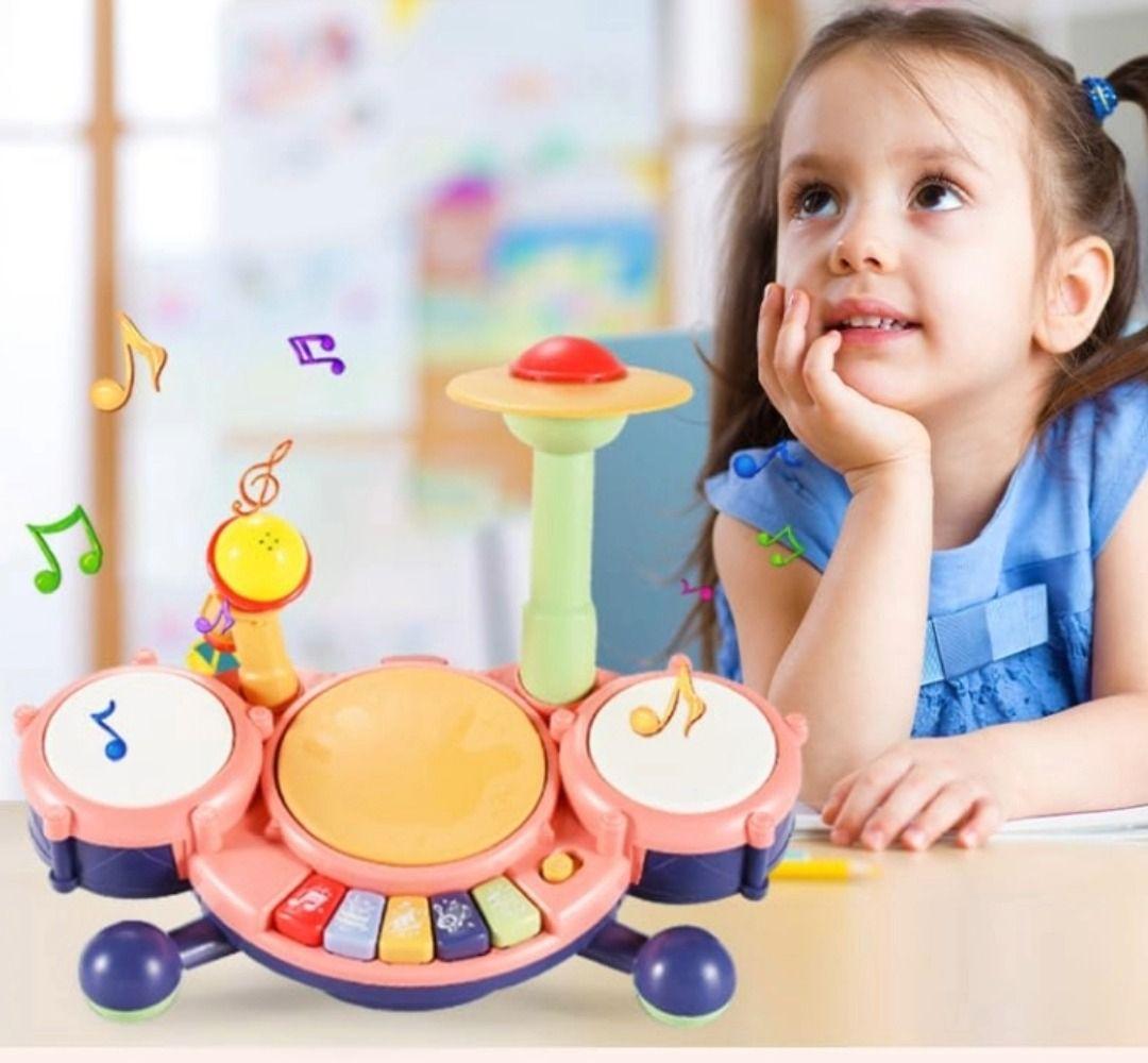 Juguete Juego Forma Cangrejo Bateria Musical Bebes Lau-4