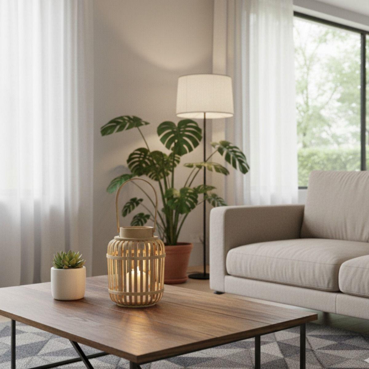 Portavelas Decorativo Farol Calidez Textura Hogar Jhn-5