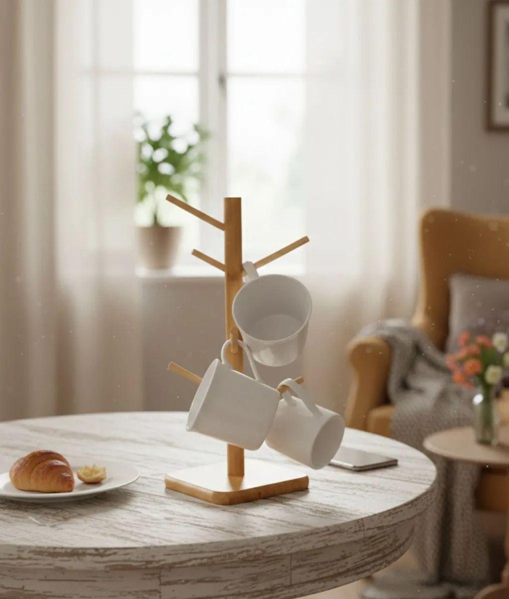 Soporte Vertical Tazas Diseño Orgánico Decorativo Jhn-8