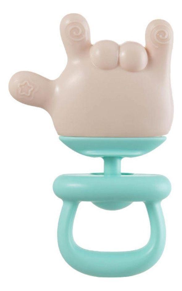 Set 4 Moderdor Juguete Denticion Manito Celeste Bebes Lau-0