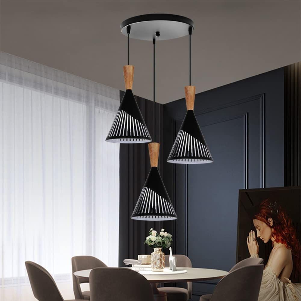 Lámpara Colgante Decorativa Ajustable Mesa Comedor Lau-7