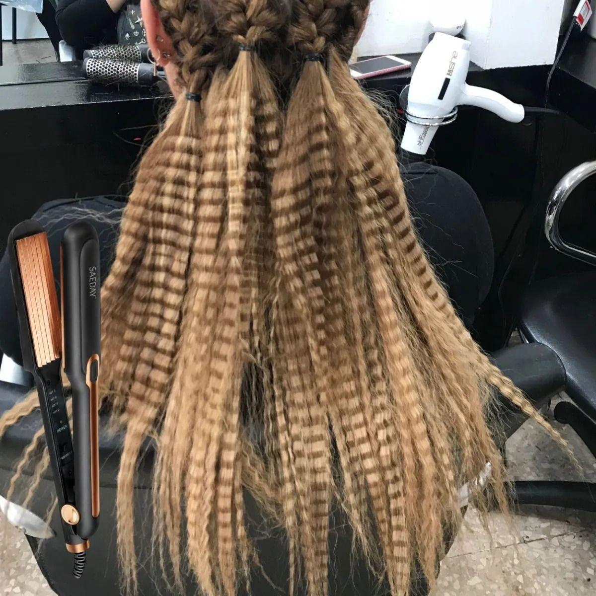 Rizadora Onduladora Cabello Efecto Crimpado Profesional ALJ-5