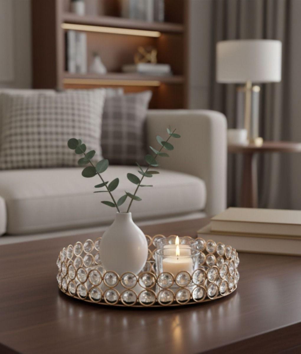 Bandeja Decorativa Multifuncional Almacenamiento Hogar Jhn-8