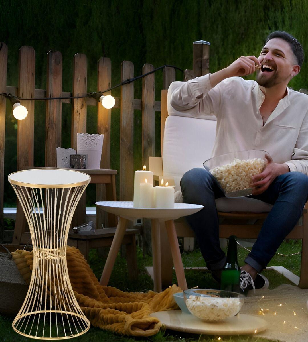 Mesa Auxiliar Centro Noche Decorativa Elegante Jhn-2