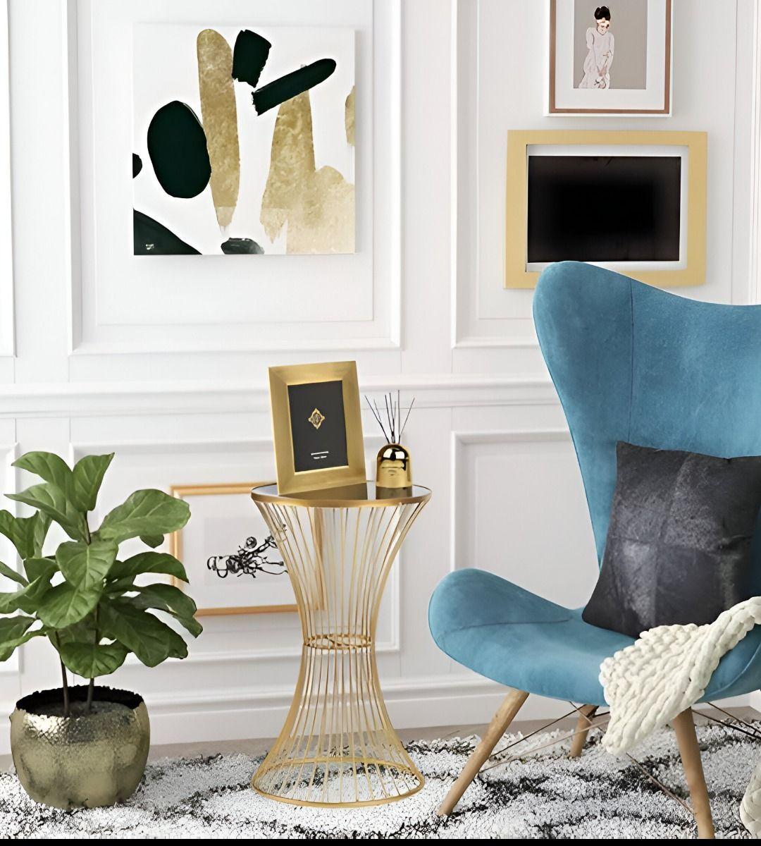 Mesa Auxiliar Centro Noche Decorativa Elegante Jhn-6